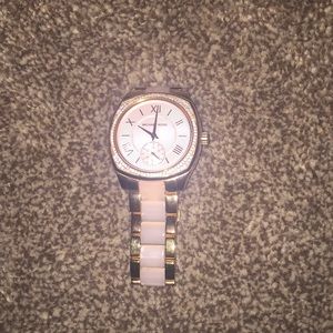 Michael Kors Gold and Light Pink Watch